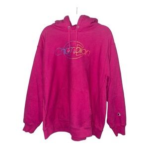 Champion Fuchsia Reverse Weave Hoodie